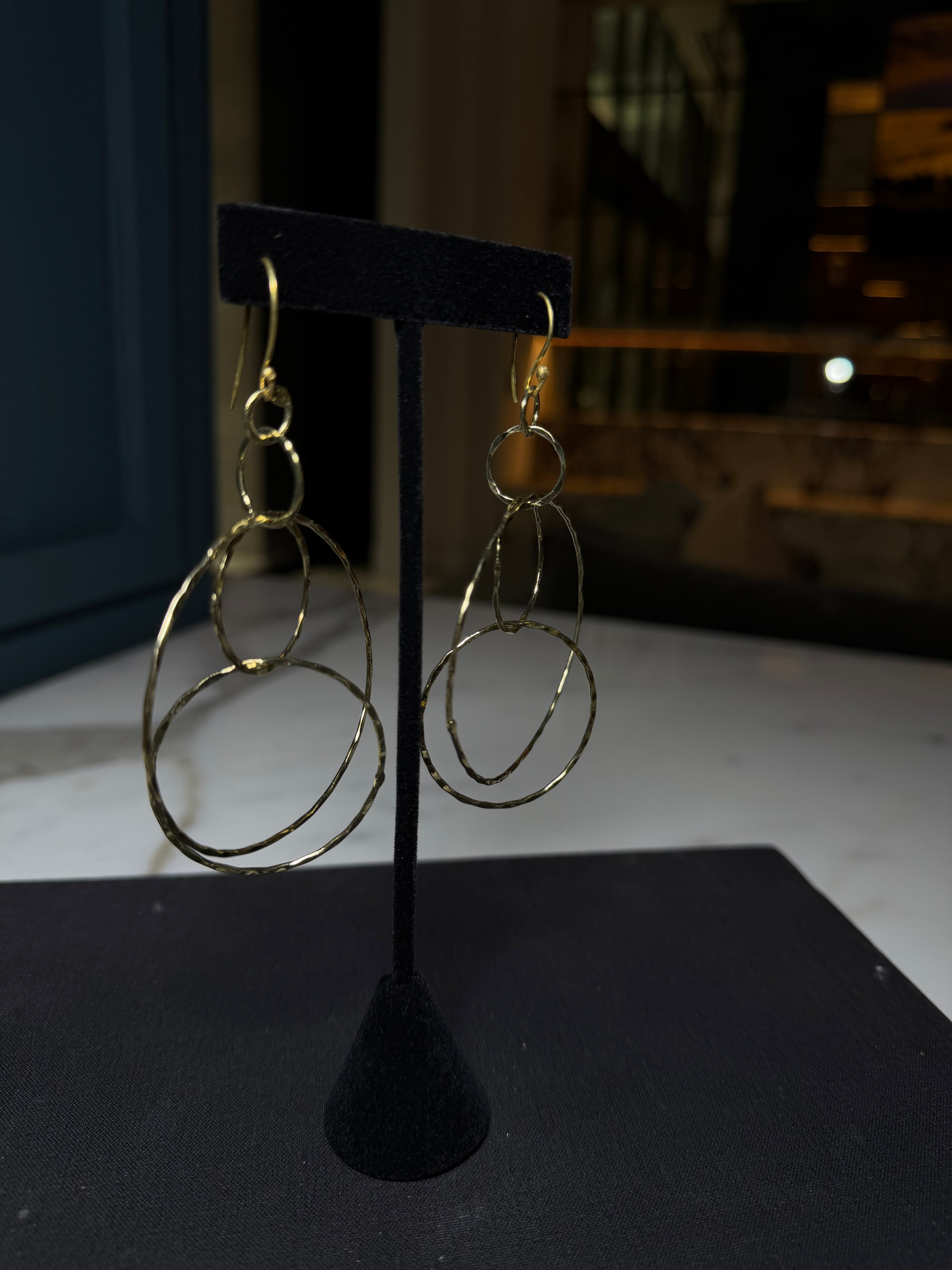 Aligned Energy Earrings Gold