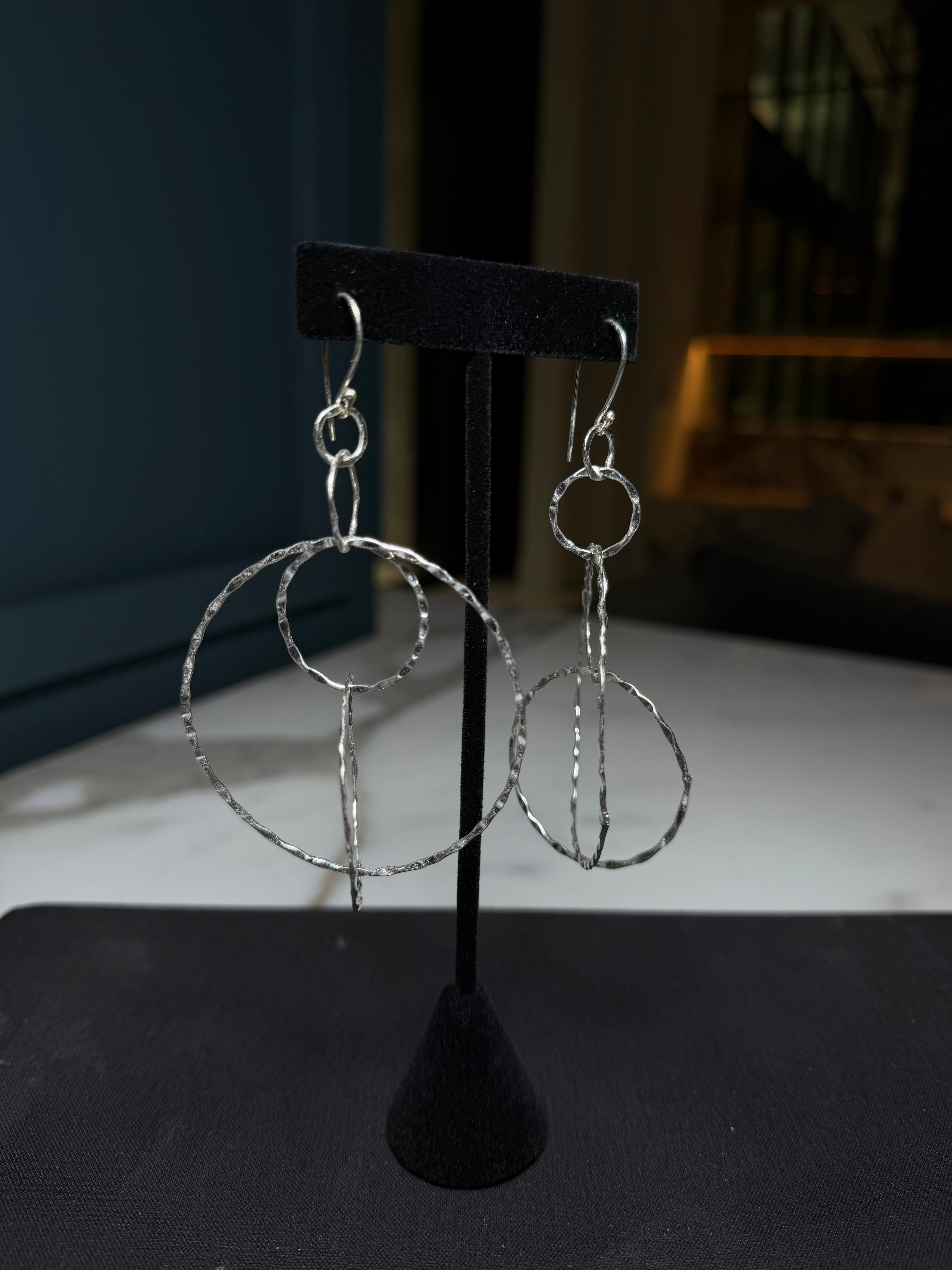 Aligned Energy Earrings Silver