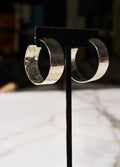 Silver Aura Hoops #37