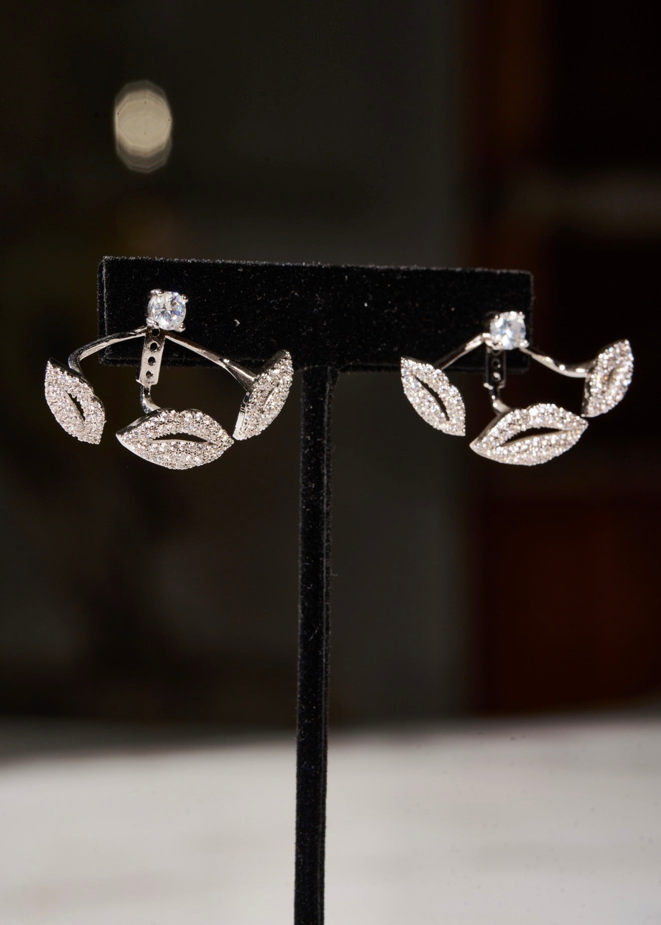 Silver Divine Kiss Earrings #42