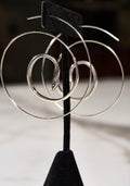 Silver Divine Venom Hoops #47