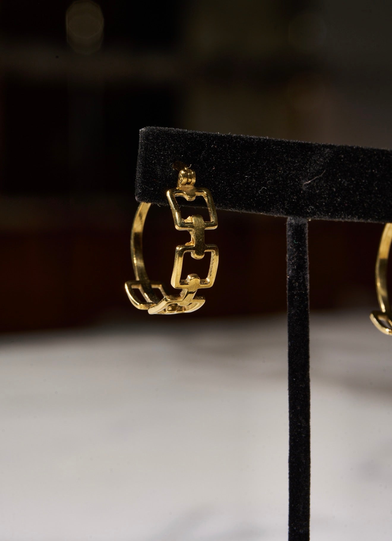Gold Crown Code Earrings #49